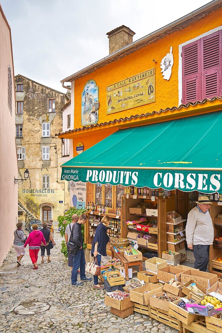 Corte Village - Shop with local products, Corsica Island, France