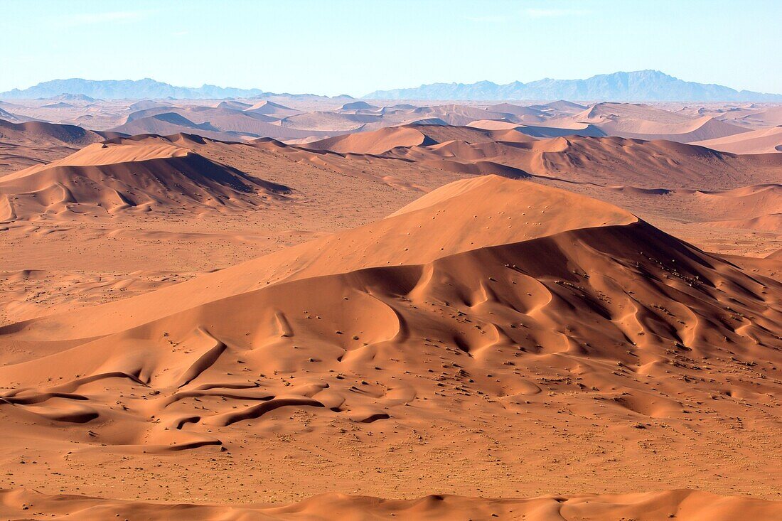 Namib desert from the air, Namib-Naukluft National Park, Namibia.