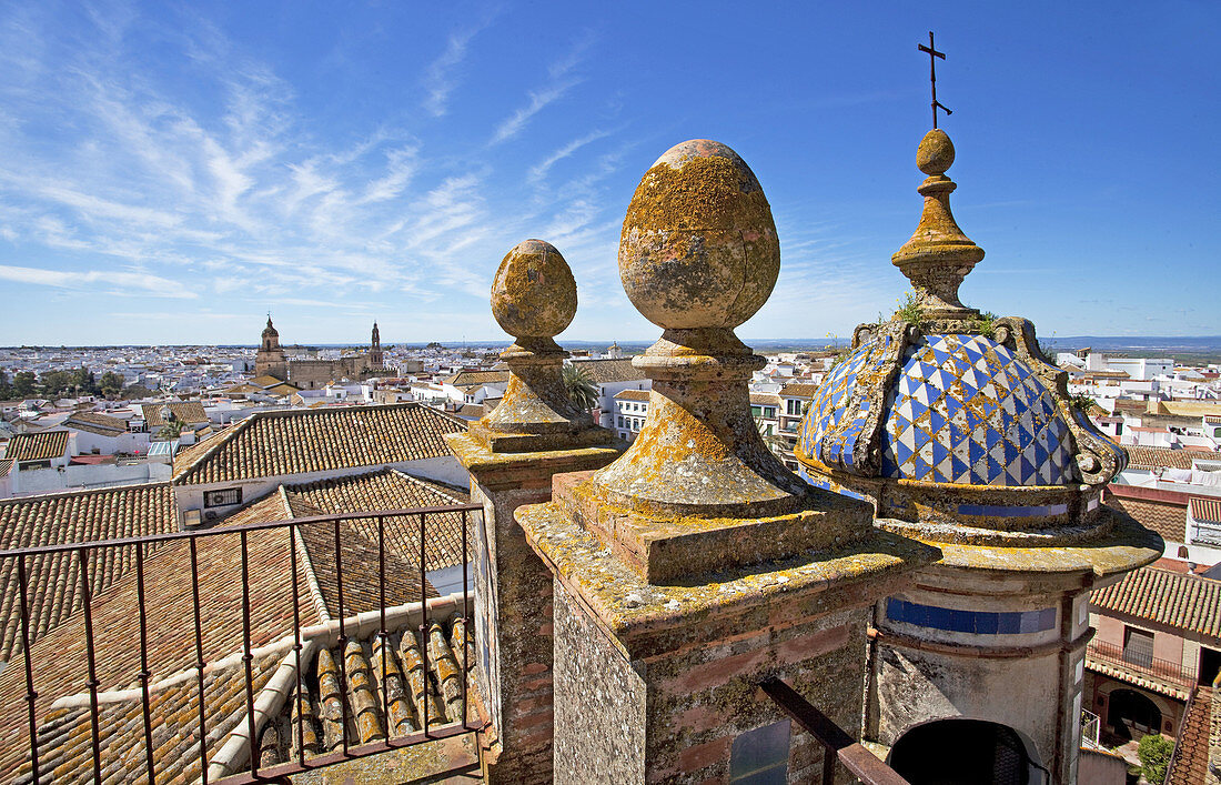 'View of Carmona from the dome of the Church of ''el Salvador''. Carmona, Seville, Andalusia, Spain, Europe.'