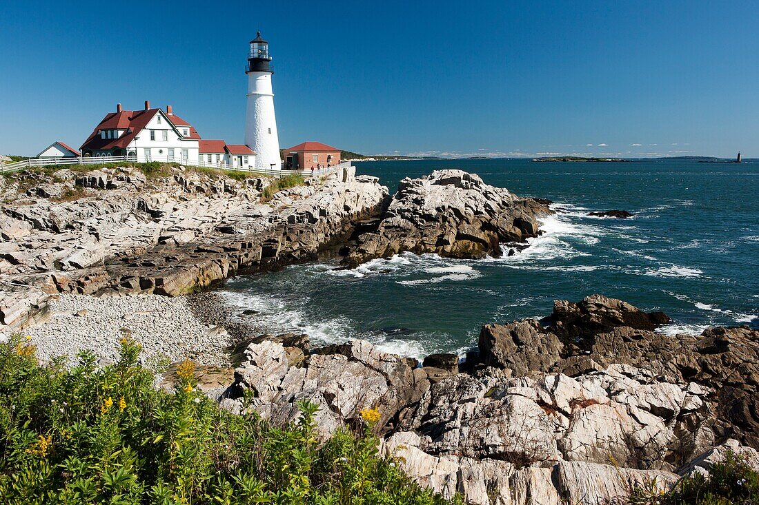 Portland Head Light - Fort Williams Park - Cape Elizabeth, Maine, USA.