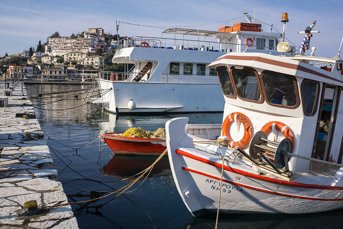 The harbour at Syvota on the coast of Epirus in northern Greece.