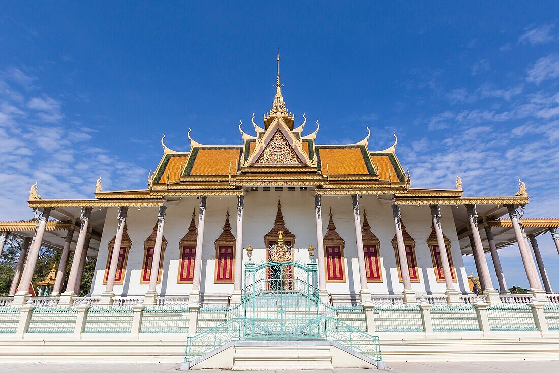 The Silver Pagoda, Wat Preah Keo, in the capital city of Phnom Penh, Cambodia.