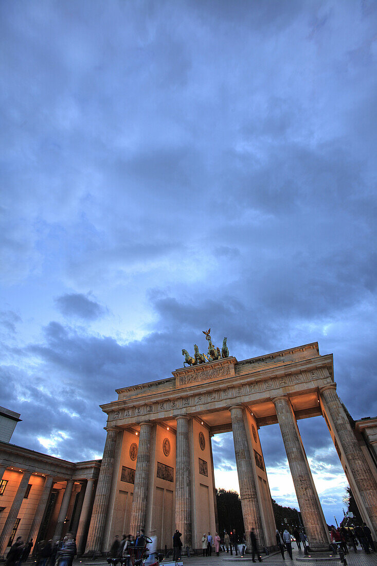 The Brandenburg Gate, Berlin, Germany.