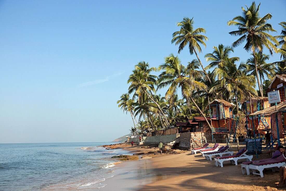 Anjuna beach, Anjuna, Goa, India, Asia.