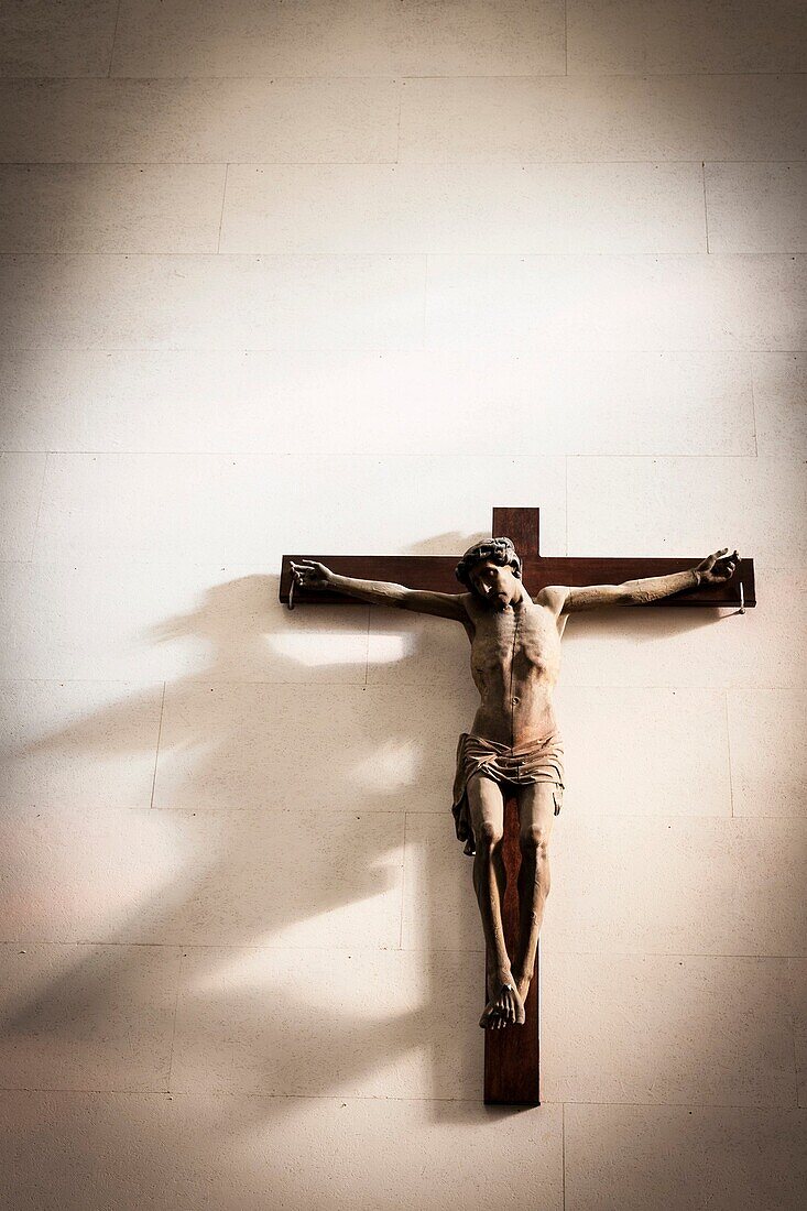 Crucifix in St. Salvatore cathedral, Bruges, Belgium.