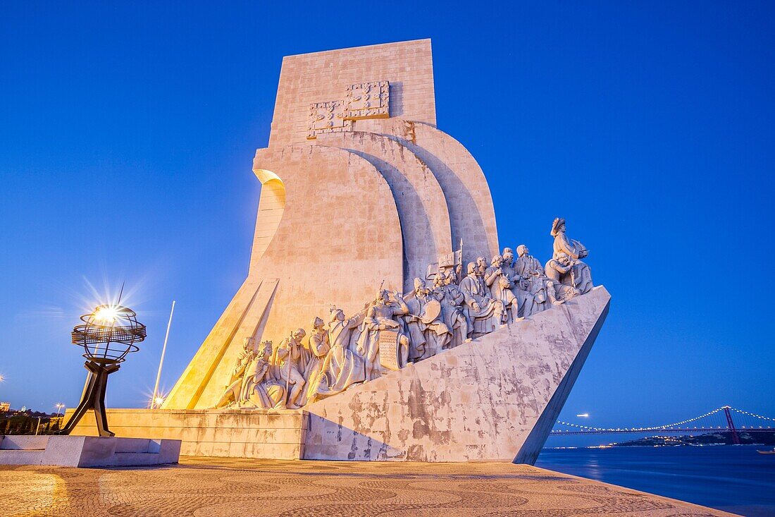 Padrao dos Descobrimentos or Monument to the Discoveries in Belem quarter, Lisboa, Portugal.