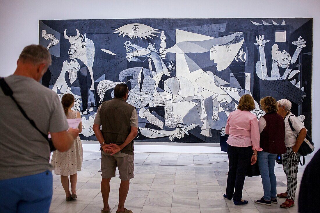 The ´Guernica´ painting by Picasso, Reina Sofia National Art Museum, Madrid, Spain.