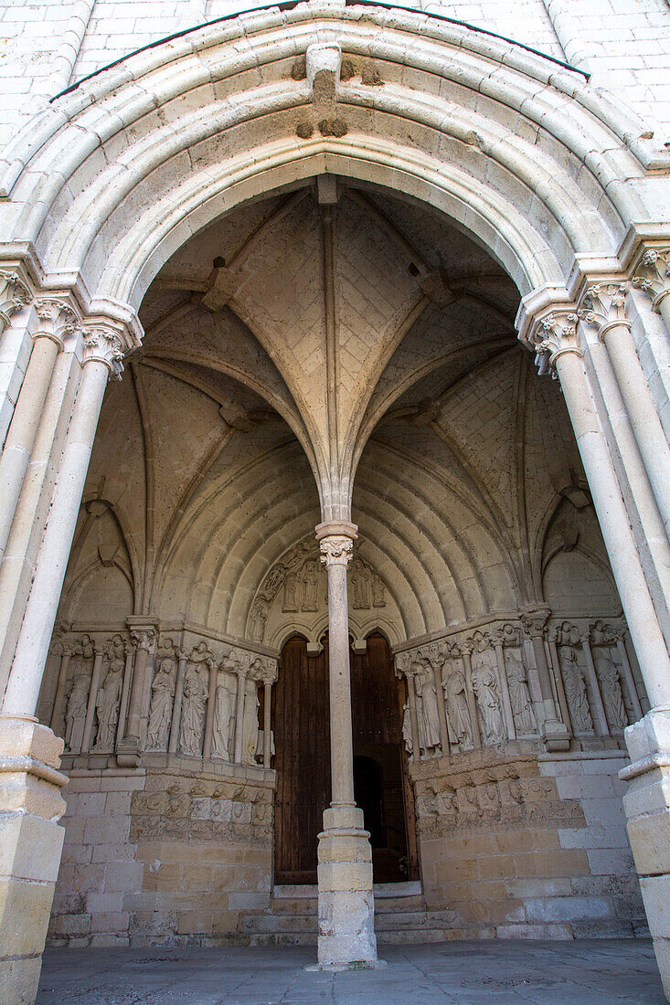 entrance hall of Saint-Martin Collegiate Church, Candes-St Martin, Centre-Val-de-Loire, France