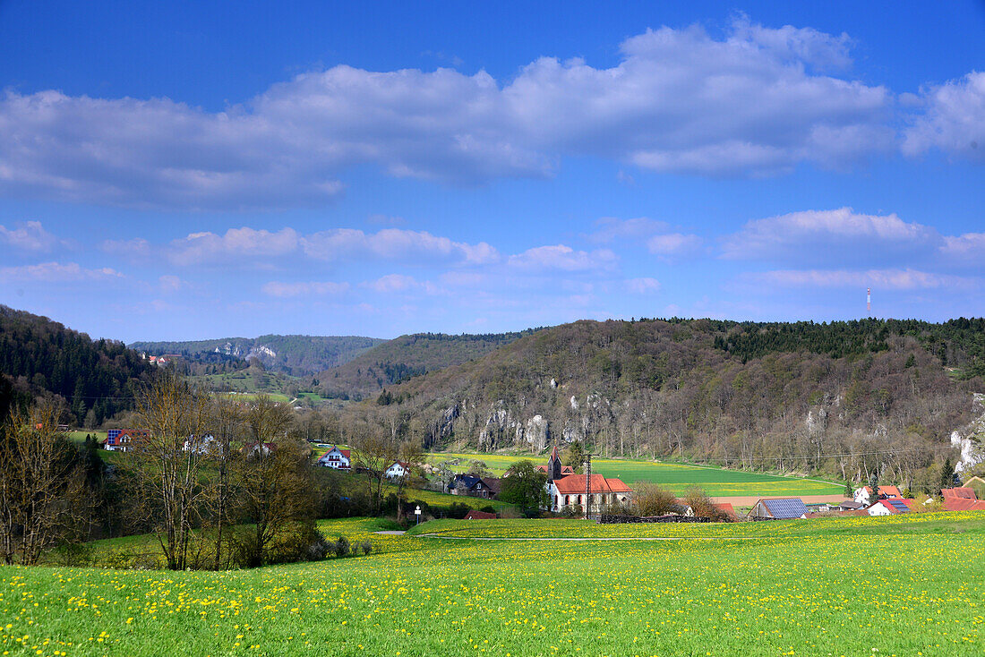 near Indelhausen, big valley of the Lauter, Baden-Wurttemberg, Germany