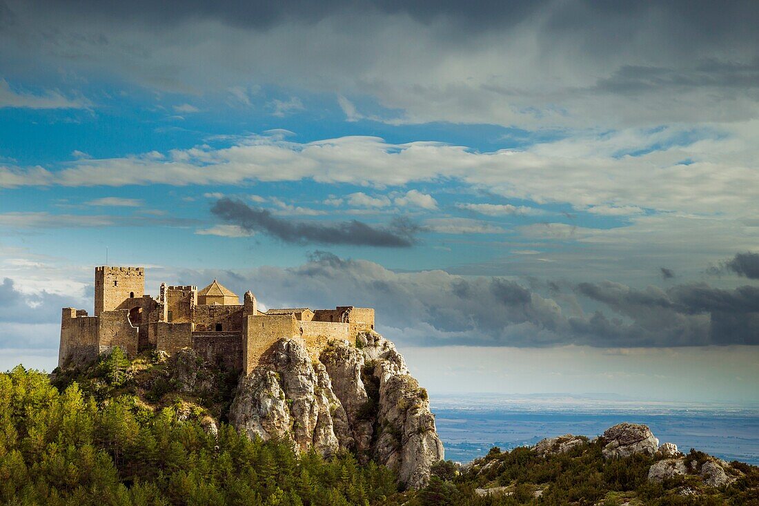 Loarre castle, Pre-Pyrenees, Huesca, Aragón, Spain.