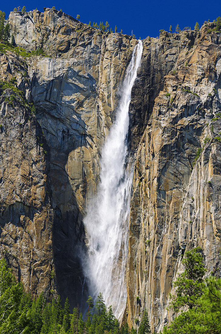 Ribbon Falls, Yosemite National Park, California USA.