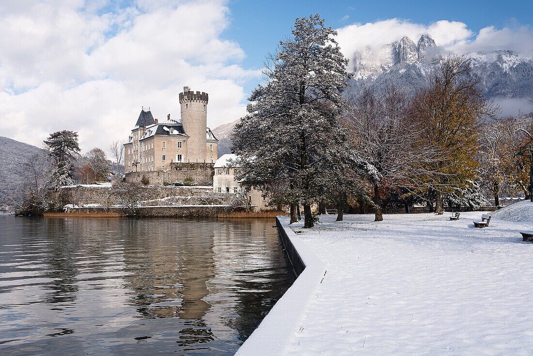 Ruphy castle, Annecy lake, Savoie, France, Europe.