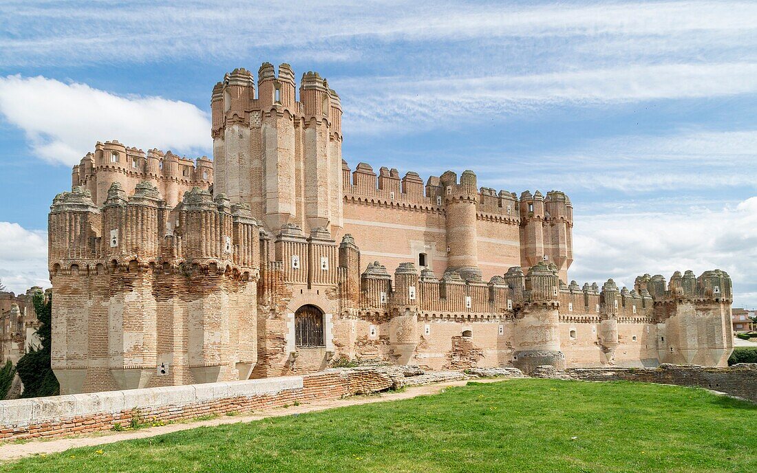 Castillo de Coca. Segovia province. Castile-Leon. Spain.