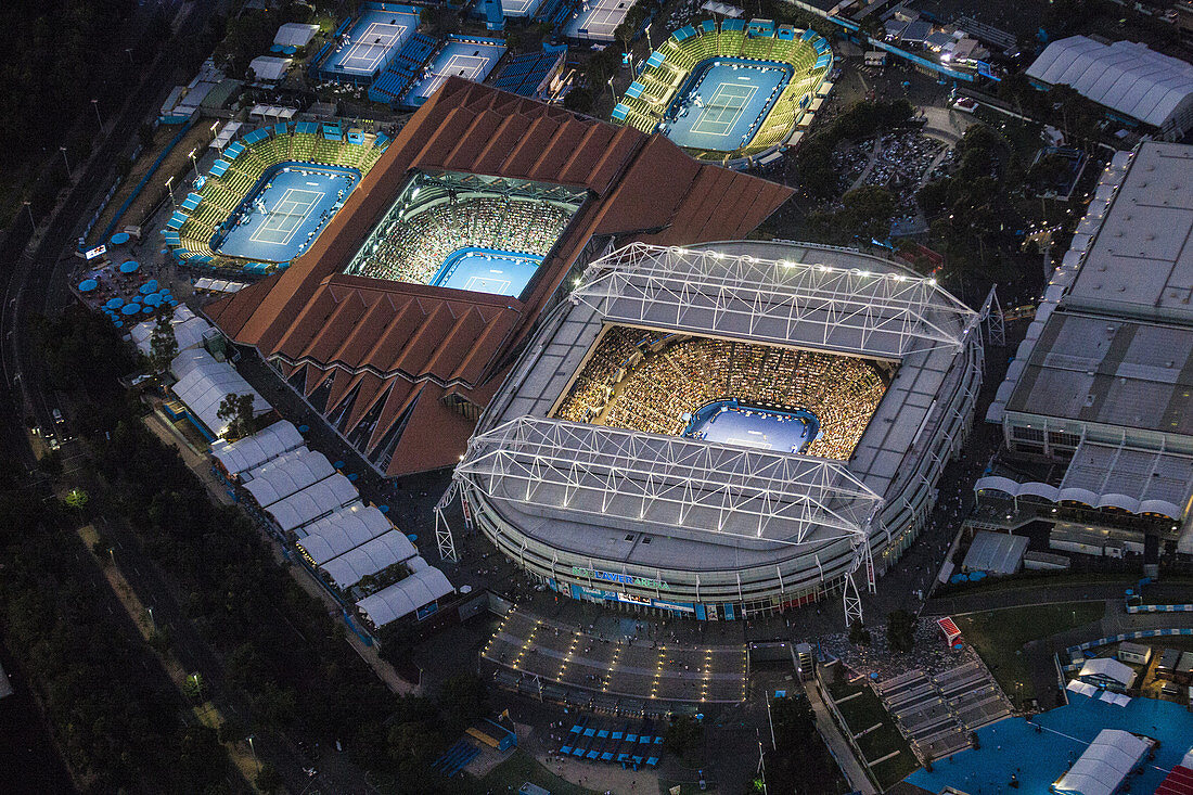 Melbourne Park during the Australian Open Tennis tournament.