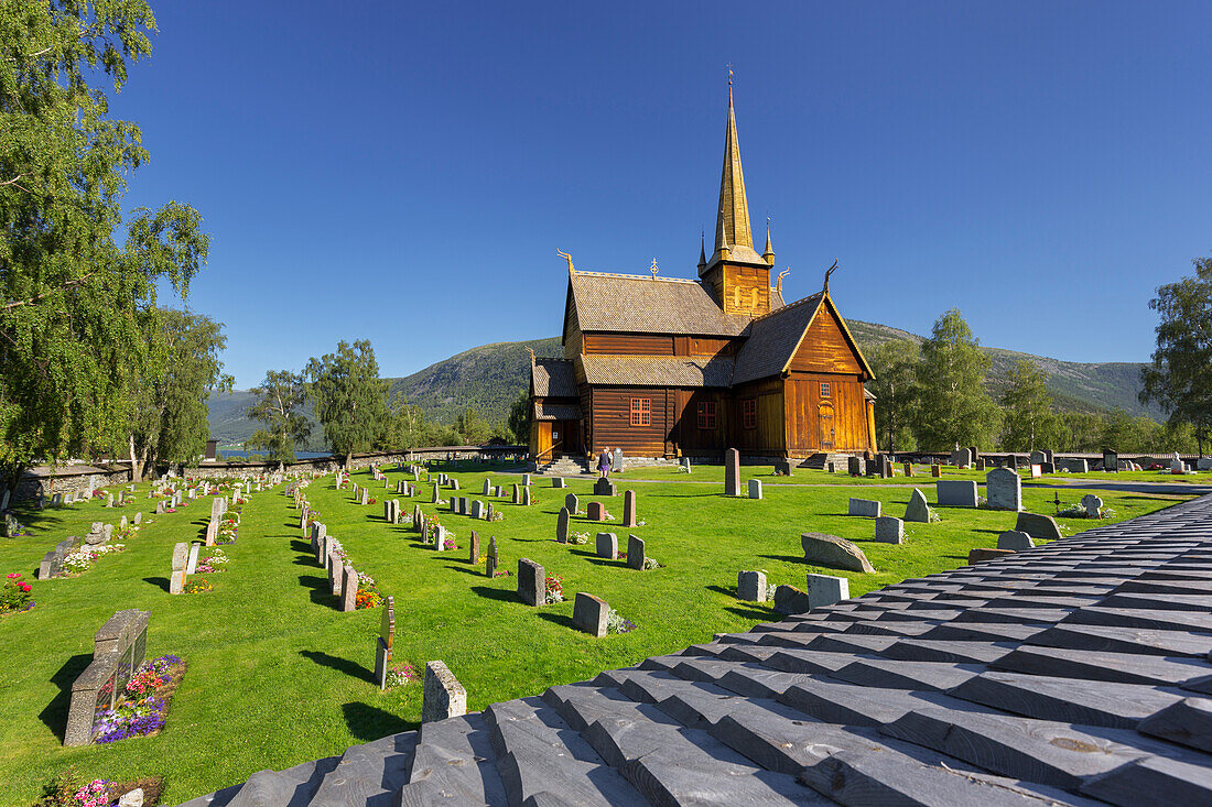 Lom Stabkirche, Ottadalen, Oppland, Norwegen