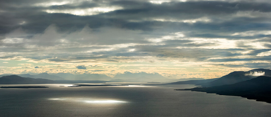 'Naknek Lake, the largest lake in Katmai National Park; Alaska, United States of America'