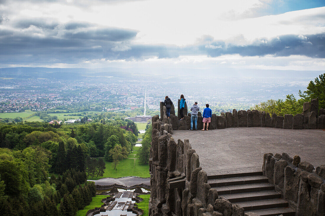 'The view atop the Hercules monument; Kassel, Germany'