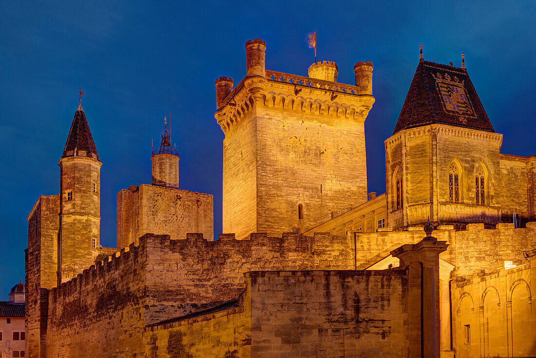 Palast Le Duche, Uzes, Gard, Languedoc-Roussillon, Frankreich