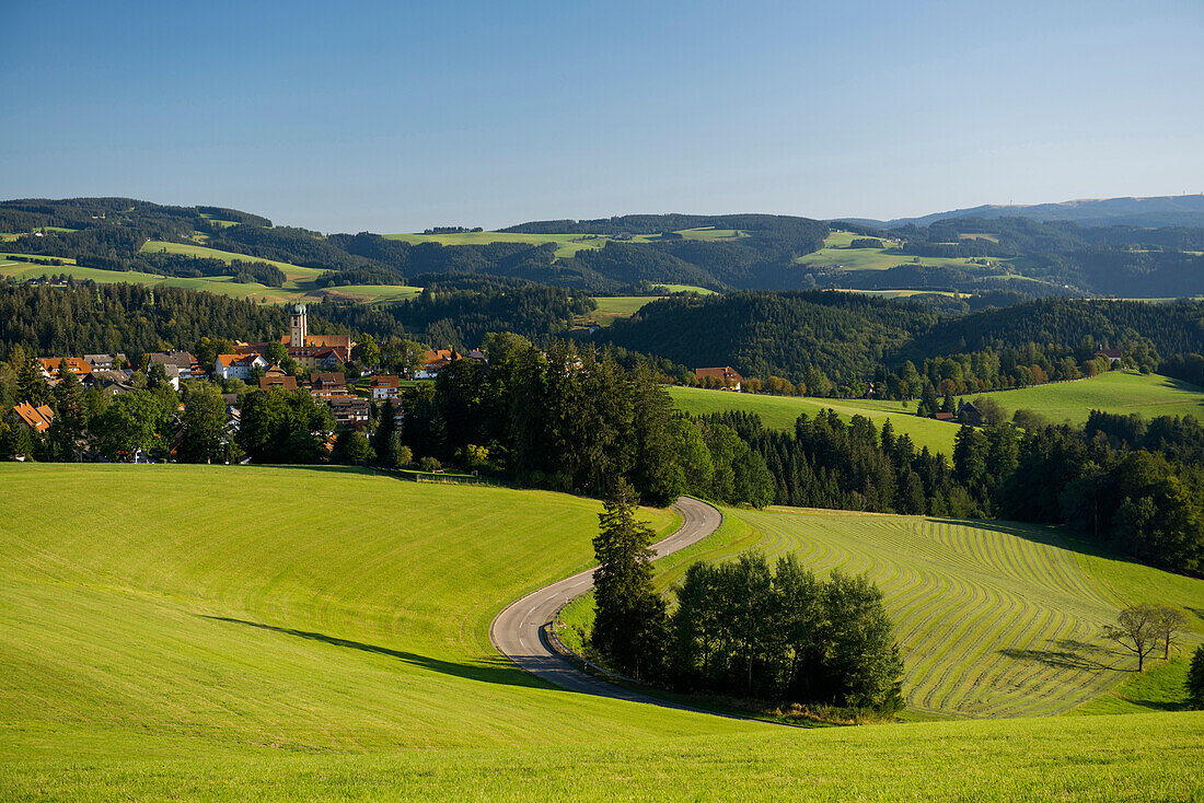 Landschaft bei St Märgen, Südschwarzwald, Schwarzwald, Baden-Württemberg, Deutschland