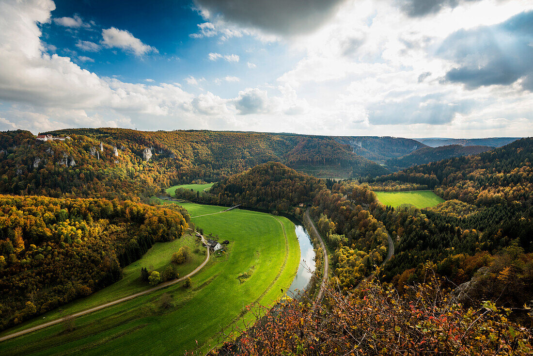 Herbst, oberes Donautal, Beuron, Baden-Württemberg, Deutschland