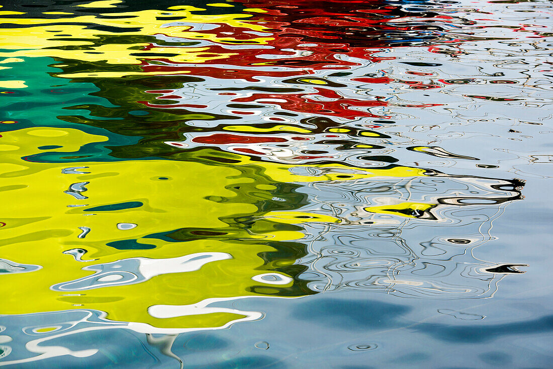 water reflections, Cala Rajada, Majorca, Balearic Islands, Spain