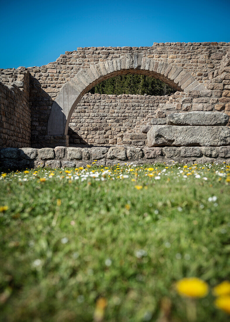 Villa Rustica, Roman open air museum, Zollernalb district, Swabian Alb, Baden-Wuerttemberg, Germany