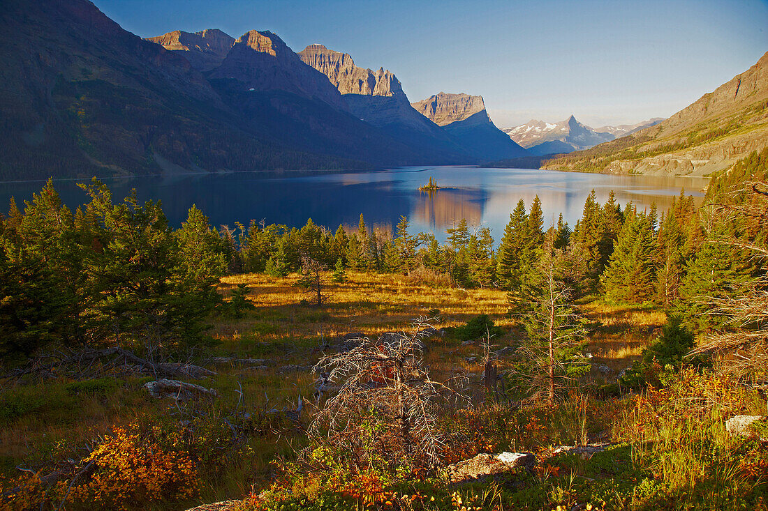 Wild Goose Island  im Saint Mary Lake , Glacier National Park , Montana , U.S.A. , Amerika