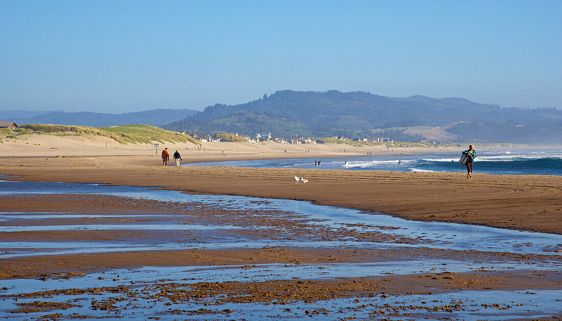 Sand beach , Pacific-City , Pacific-Coast , Oregon , U.S.A. , America