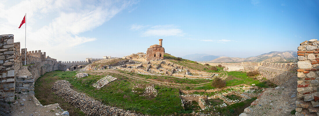 'Selcuk Castle and mosque; Ephesus, Turkey'
