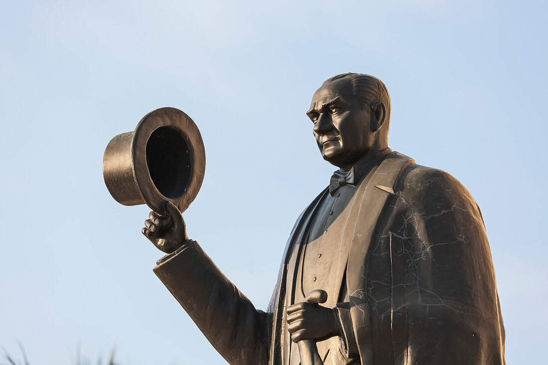 'Statue of Mustafa Kemal Ataturk, first president of Turkey; Ephesus, Turkey'