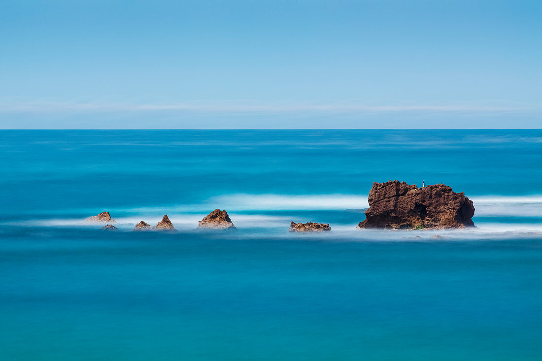 'Rock formations in the mediterranean sea; Joppa, Israel'