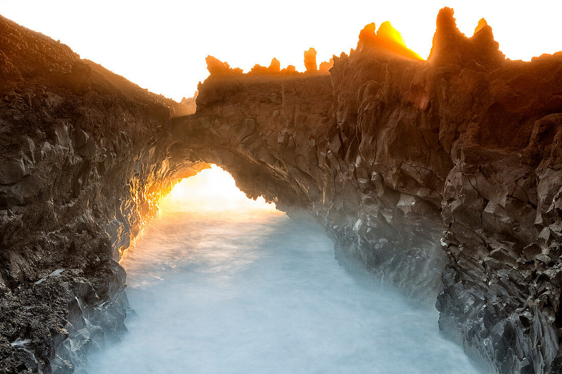 Los Hervideros, El Golfo, Lanzarote, Canary Islands, Spain, Atlantic, Europe