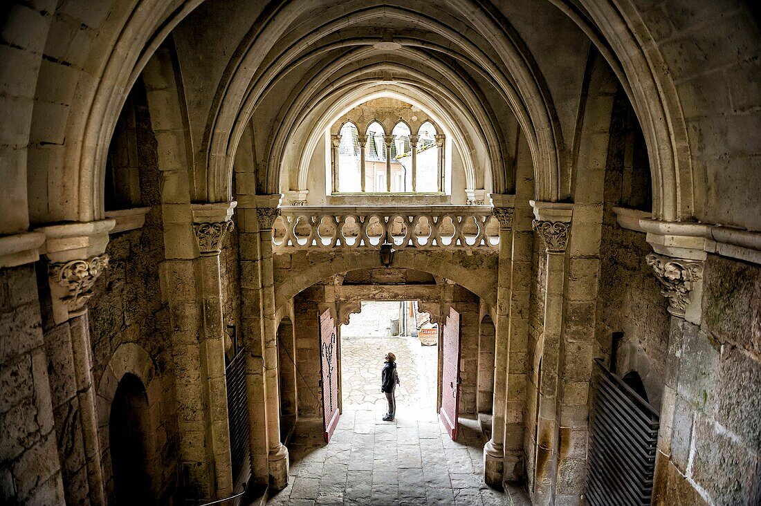 Inside of Sanctuary of the Blessed Virgin Mary, Rocamadour (department of Lot, region of Midi-Pyrénées, France).