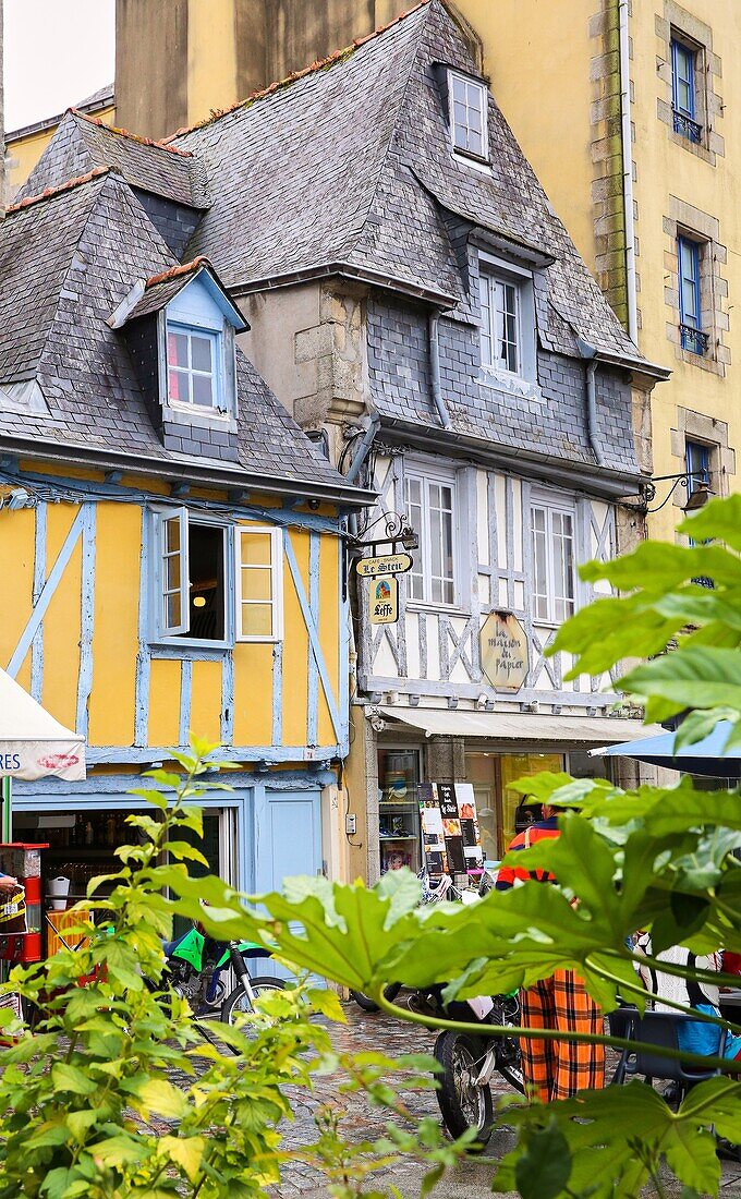 Place Terre au Duc Square, Quimper, Bretagne, Brittany, France