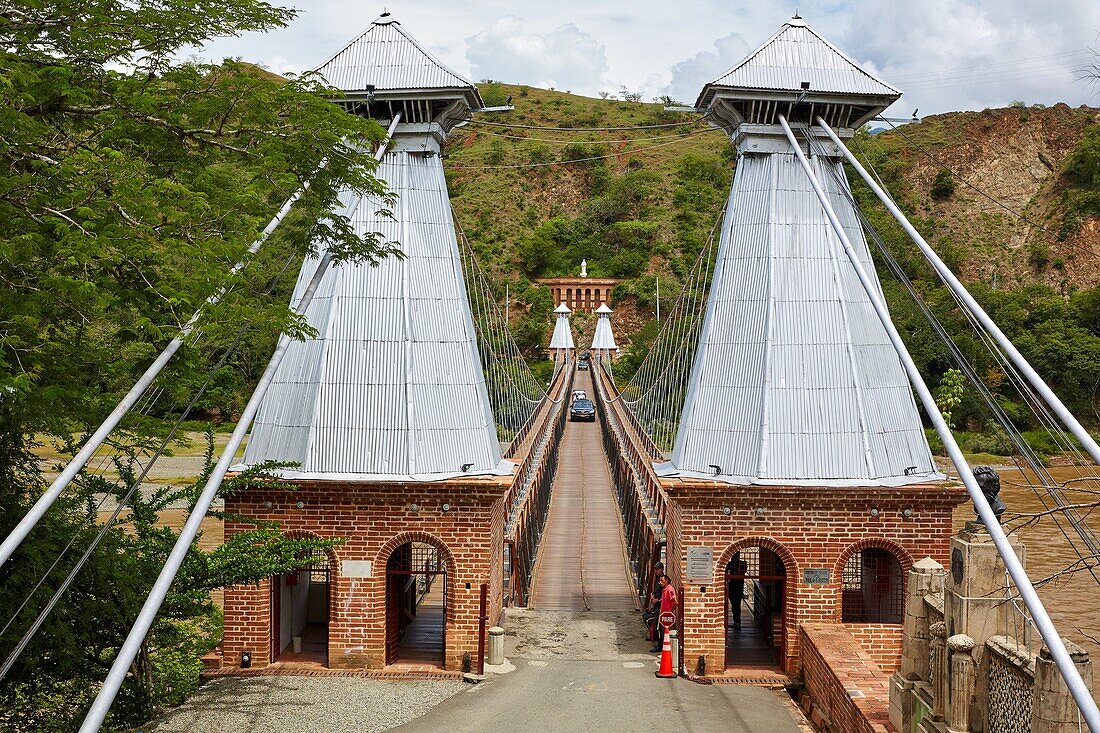 Puente de Occidente (Bridge of the West), Cauca River, Santa Fe de Antioquia, Antioquia department, Colombia