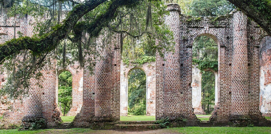 Old Sheldon Church Ruins, Yemassee, South Carolina.