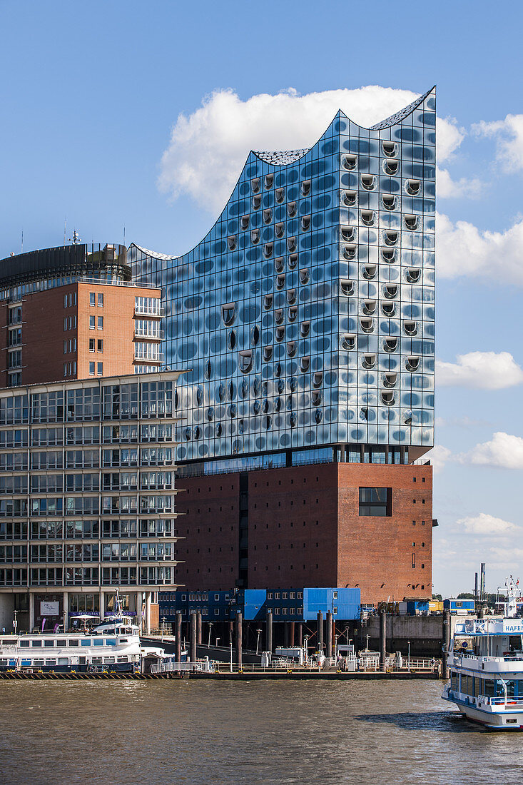 Hamburgs neue Elbphilharmonie, moderne Architektur in Hamburg, Hamburg, Nordeutschland, Deutschland