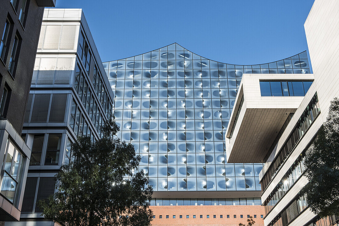 Hamburgs neue Elbphilharmonie, moderne Architektur in Hamburg, Hamburg, Nordeutschland, Deutschland