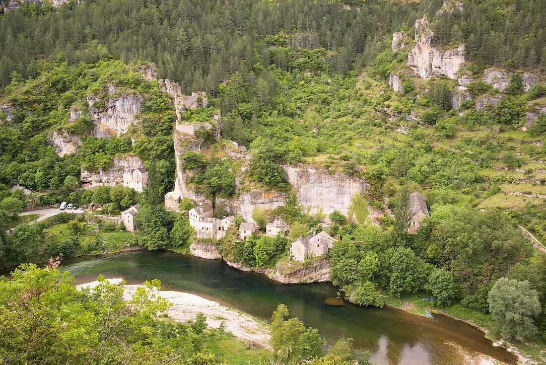 Burg Castelbouc,  Gorges du Tarn,  Lozère,  Occitanie,  Frankreich