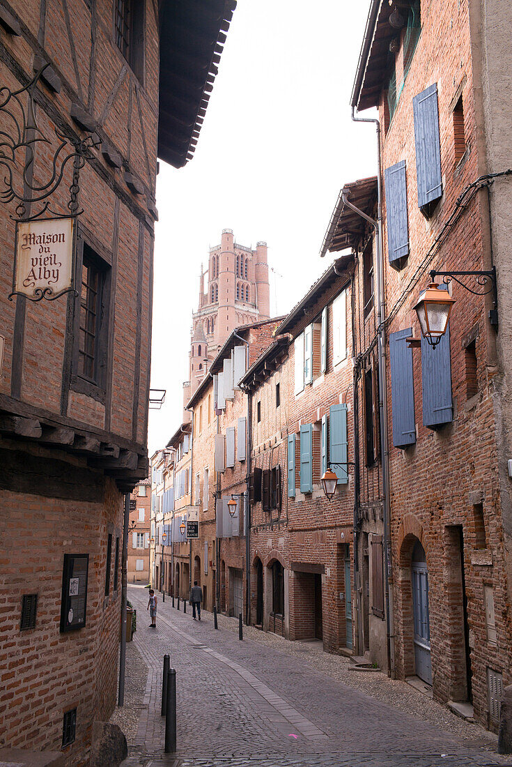 Oldtown in Albi,  Cathedral of Saint Cécile,  Albi,  Tarn,  Occitanie,  France
