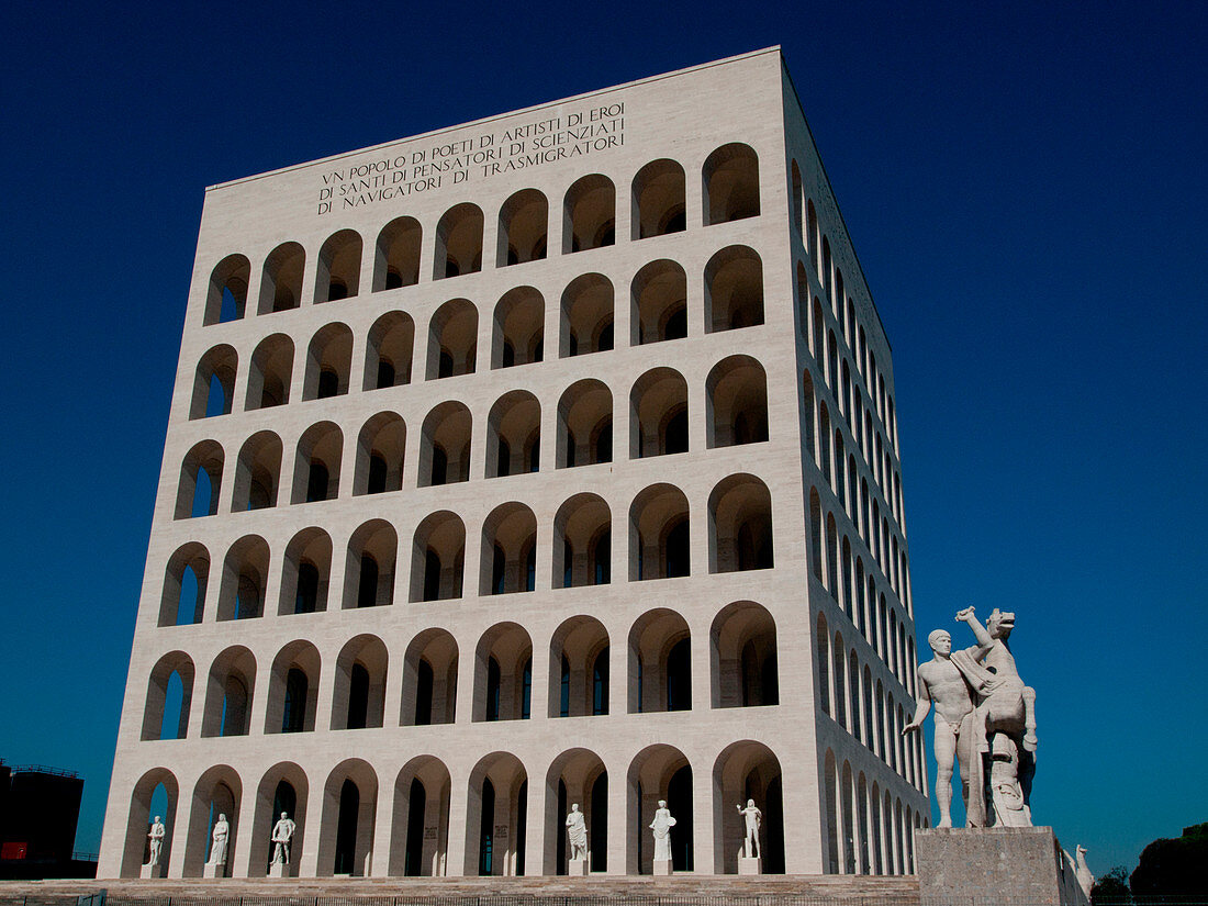 Europe, Italy, Lazio, Rome. Palazzo della Civilt?á Italiana