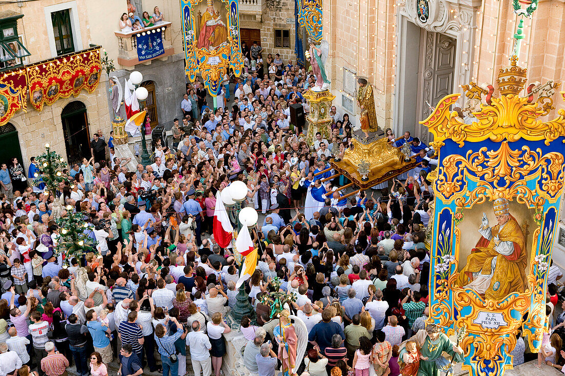 Malta, the Center, Ghaxaq, the annual festa of the village
