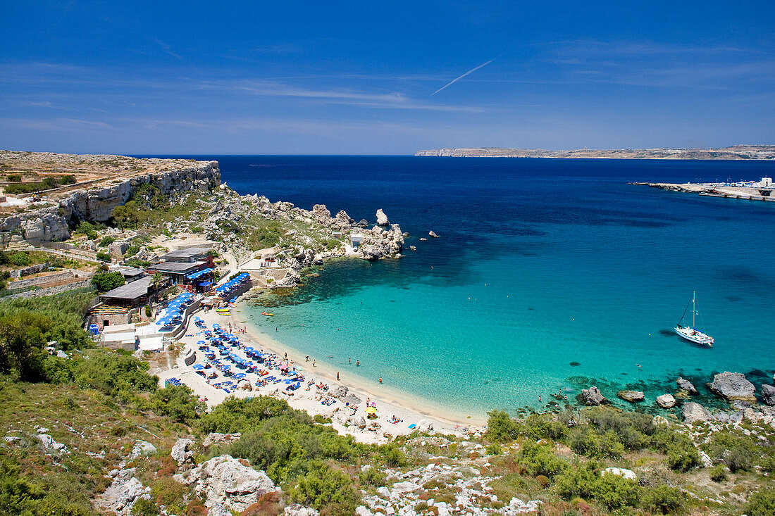 Malta, Cirkewwa, Paradise Bay beach