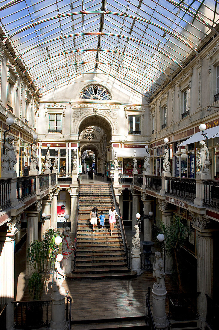 France, Loire Atlantique, Nantes, European Green Capital 2013, Pommeraye shopping arcade