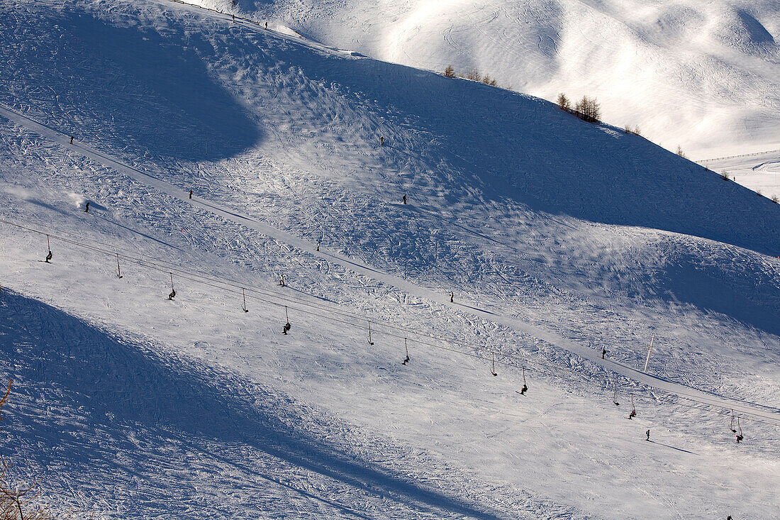 France, Alpes de Haute Provence, Praloup, ski resort