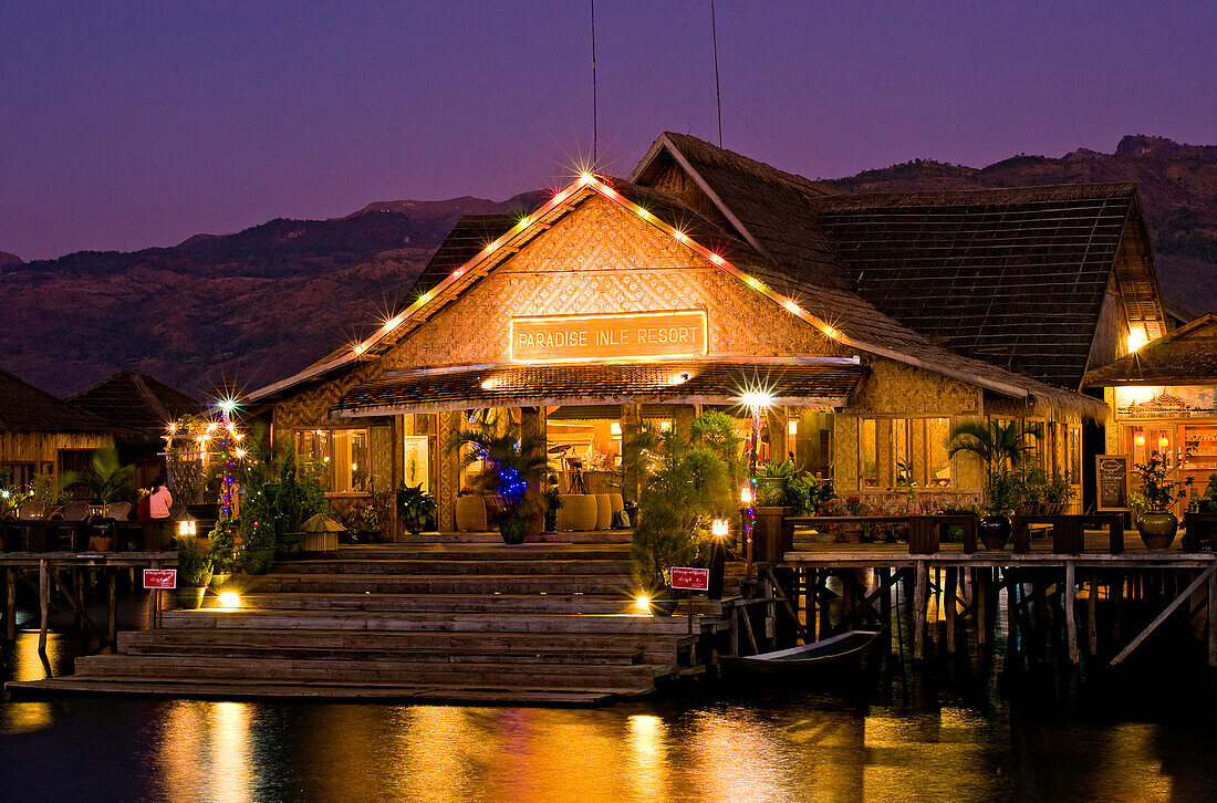 Myanmar (Burma), Shan State, Inle Lake, Paradise Inle hotel Resort