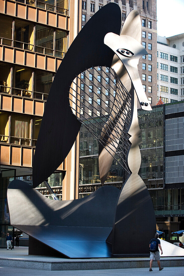 United States, Illinois, Chicago, the Loop, Picasso's statue settled in 1967