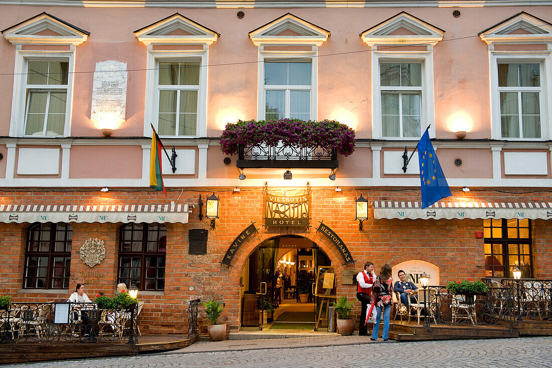 Lithuania (Baltic States), Vilnius, historical center, listed as World Heritage by UNESCO, Viesbutis 5 star hotel in Pilies pedestrian street