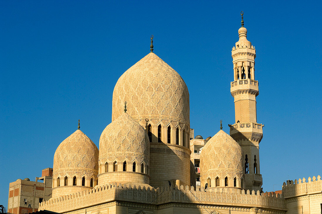 Egypt, Lower Egypt, the Mediterranean Coast, Alexandria, El Abbas El Morsi Mosque