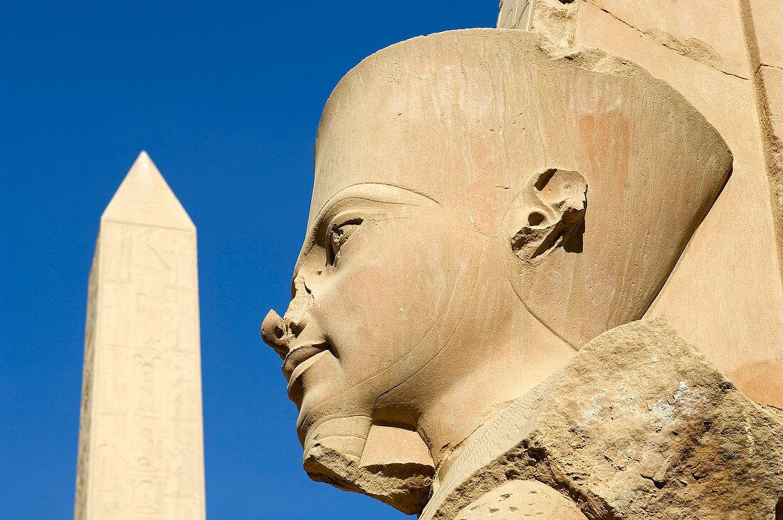 Egypt, Upper Egypt, Nile Valley, Luxor, Karnak listed as World Heritage by UNESCO, temple dedicated to Amon God